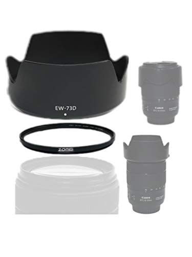 PRO【RIGMA】Canon EOS 90D/80D/9000D/Kiss X9i EF-S18-135mm IS USMレンズキット用アクセサリー7点セット(フード、保護フィルター、バック (ケース)、液晶保護フィルム、ブロアーなど)