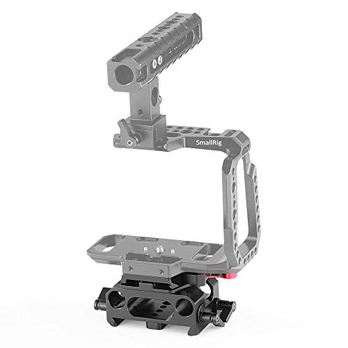 SMALLRIG BMPCC 4K用ベースプレート 15mmロッドサポートシステム付き（Manfrotto 501PL互換）-2266