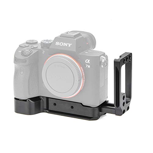 EACHSHOT L-ブラケットSony A7III/A7M3/A7RIII/A9カメラ対応アルカスイスクイックリリース付き DSLR 装備 拡張カメラケージ 軽量 取付便利 耐久性 耐食性