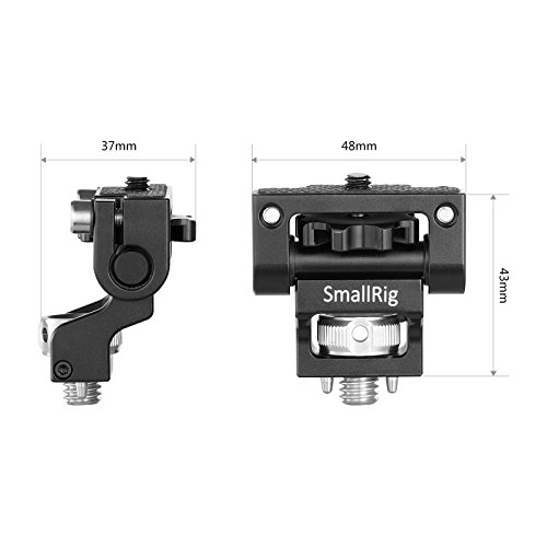 SmallRig モニターホルダーマウント カメラフィールドモニターブラケット Arriアクセサリーピン 180°調整可能 アルミ製 撮影補助ツール DSRLリグ-2174