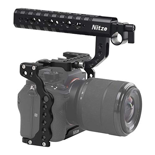 Nitze Sony A7RIII/A7IIIカメラ専用ケージ 対応 ケージハンドル付き HDMIクランプ付き- SHT01