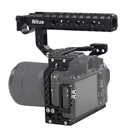 Nitze Sony A7RIII/A7IIIカメラ専用ケージ 対応 ケージハンドル付き HDMIクランプ付き- SHT01