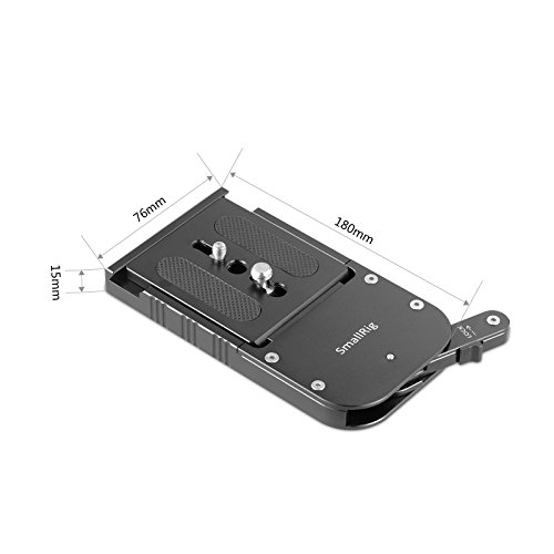 SmallRig クイックリリースベースプレート ザハトラータッチ＆ゴー用プレート Sachtler 16 / O'Connor 80mm / Ronford Baker RBQ 80mmのみ対応-2128