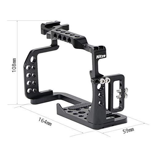 Nitze Panasonic GH5/GH5s カメラ専用ケージ ケコールド シューズとケーブルクランプ付き- TP11