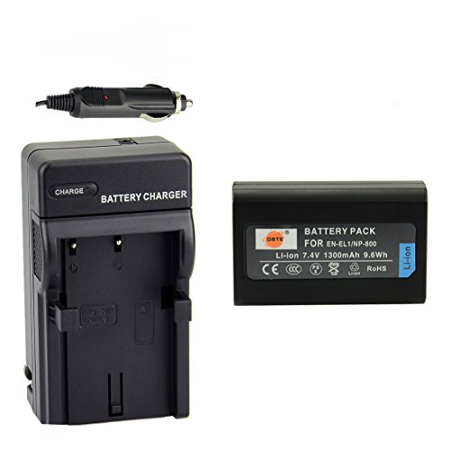DSTE® アクセサリーキット Nikon EN-EL9 EN-EL9A 互換 カメラ バッテリー 1個+充電器キット対応機種 D40 D40X D60 D3000 D5000