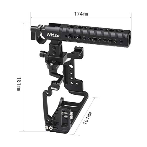 Nitze Nikon Z6 / Z7カメラ専用ケージ コールドシューズとトップハンドル付き - NHT01