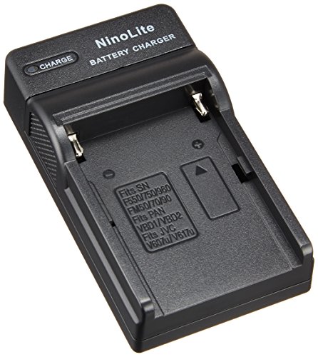 NinoLite USB型 バッテリー 用 充電器 海外用交換プラグ付 NP-F570 NP-F550 NP-F530 等対応 チャージャー