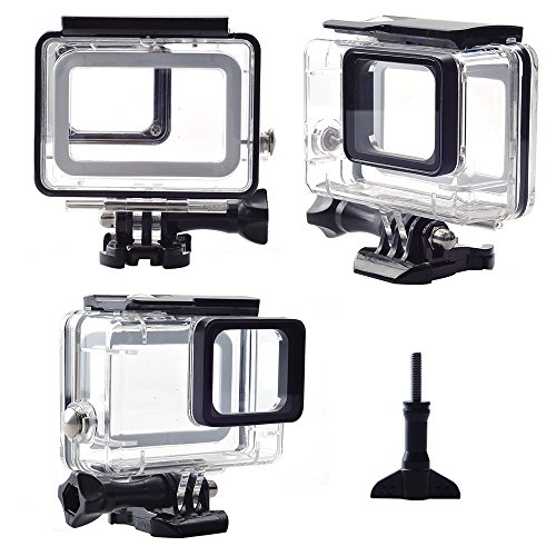 Maxun Gopro Hero7/Hero 6/Hero 5用アクセサリーキット 防水ハウジング/保護フィルム/レンズキャップ/シリコンフレーム/曇り止めシート/レッドフィルター/浮力スティック/収納ケース