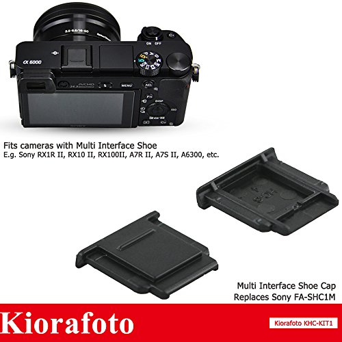 Kiorafoto Sony用 ホットシューとコネクター保護キャップ キット A7SII A7RIII A7III A6400 A6000 A9 A99 A7S A7RII A6300 A6500 適用 HVL-F60RM HVL-F45RM フラッシュ適用 ECM-XYST1M ECM-W1M ステレオマイクロホン適用 FA-SHC1M 互換用