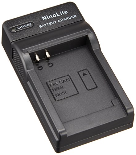 NinoLite USB型 バッテリー 用 充電器 海外用交換プラグ付 キャノン NB-4L NB-5L 等対応 チャージャー DC22/K4