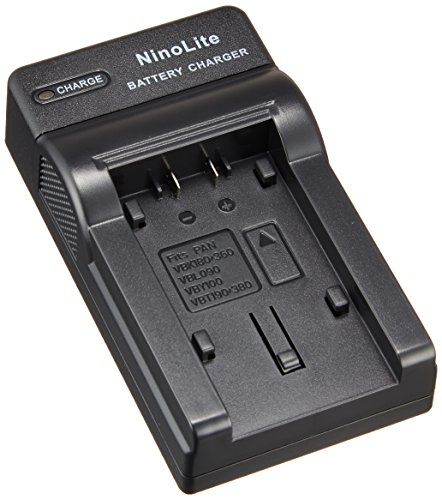 NinoLite USB型 バッテリー 用 充電器 海外用交換プラグ付 パナソニック Panasonic VW-VBK180 VW-VBT380-K VW-VBT190-K 等対応