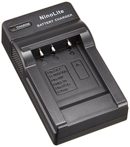 NinoLite USB型 バッテリー 用 充電器 海外用交換プラグ付 DC83/K4/D OLIMPUS LI-40B LI-42B 対応 チャージャー