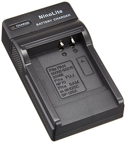 NinoLite USB型 バッテリー用 充電器 海外用交換プラグ付き DMW-BCE10 対応 カメラ バッテリー チャージャー