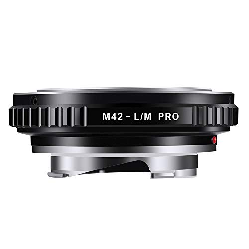 K&F Concept マウントアダプター M42レンズ-Leica M(50-75)カメラ装着 PRO 艶消し仕上げ 反射防止 メーカー直営店