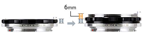 SHOTEN マウントアダプター LM-CR M (EX) (B) (ライカMマウントレンズ → キヤノンRFマウント変換) ヘリコイド付き, ブラック