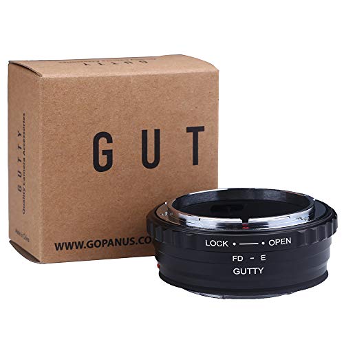 GUTTY マウントアダプター eマウント FD-NEX Canon FDマウントレンズカメラ装着用レンズアダプターリング Sony Alpha NEX-7 NEX-6 NEX-5N NEX-5 NEX-C3 NEX-3カメラ専用