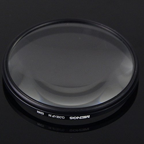 [MENGS] 82mm (Macro Close-Up X4) アルミフレーム付きレンズフィルター，ユニバーサル カメラ と DSLR カメラボディ用