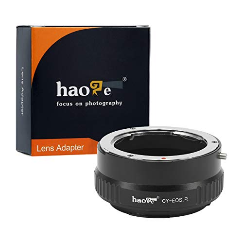 Haoge マニュアルレンズマウントアダプター Contax Yashica C/Y CYレンズ用 Canon EOS R等のCanon RFマウントカメラ用