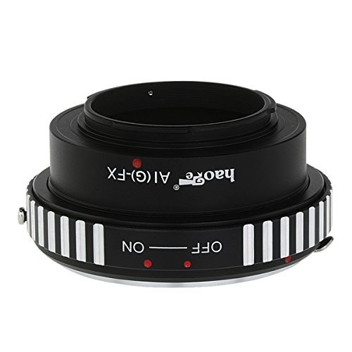 Haogeレンズマウントアダプタfor Nikon Nikkor GレンズをFujifilm x-mountカメラなどx-a1、x-a2、x-a3、x-a10、x-e1、x-e2、x-e2s、x-m1、X - pro1、x-pro2、X - t1、x-t2、x-t10、x-t20