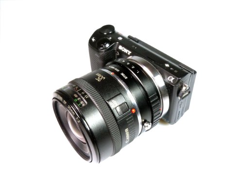 STOK キヤノンEFマウントレンズ - SONY NEX マウントアダプター（絞り調整対応） EOS-NEX