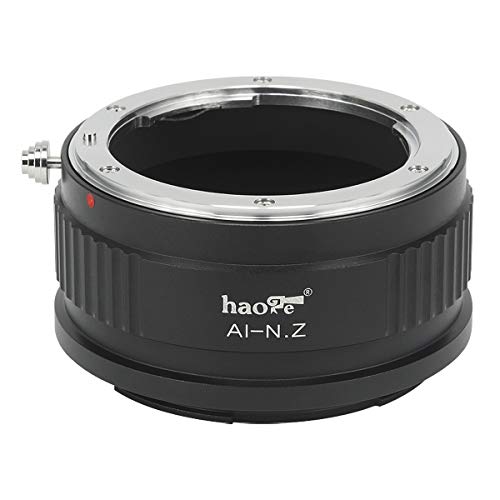 Haoge マニュアルレンズマウントアダプター Nikon Nikkor F/AI/AIS/Dレンズ用 Z6 Z7などのNikon Zマウントカメラ用