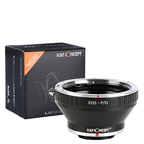 K&F Concept レンズマウントアダプター KF-EFQ-T (キャノンEFマウントレンズ → ペンタックスQマウント変換)三脚座付き