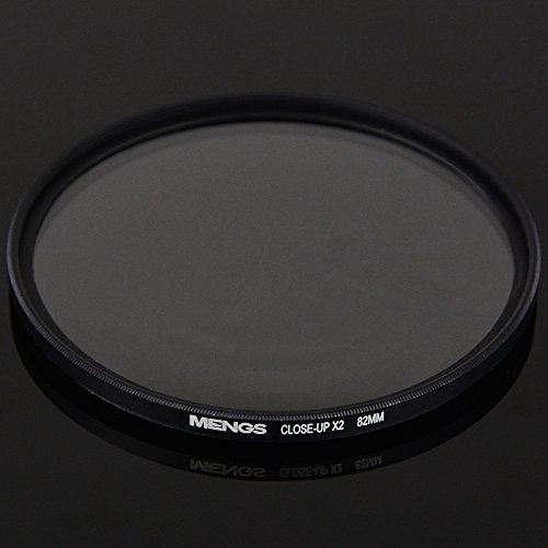 [MENGS] 82mm (Macro Close-Up X2) アルミフレーム付きレンズフィルター，ユニバーサル カメラ と DSLR カメラボディ用