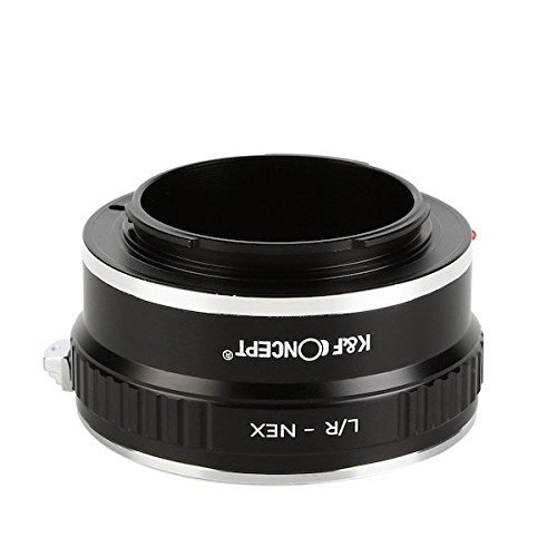 [正規代理店]K&F ライカR L/R マウント-SONY NEX Eマウントアダプター 三脚座付 レンズクロス付 lr-nex-t (KFNEX)