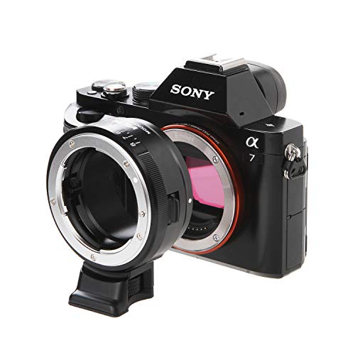 VILTROX NF-NEX マウントアダプター MF ニコン Nikon G/Dレンズ→ソニー Sony Eマウントカメラ 絞り調整可能 無限遠合焦可能 A9/A7Ⅲ/A7R3/A6500