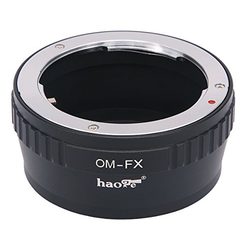 Haoge手動レンズマウントアダプタfor Olympus OMレンズをFujifilm Fuji X FXマウントカメラなどx-a1 x-a2 x-a3 x-a5 x-a10 x-a20 x-e1 x-e2 x-e2s x-e3 x-h1 x-m1 X - pro1 x-pro2 X - t1 x-t2 x-t10 x-t20