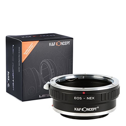 [正規代理店]K&F キャノン EOS EF(EF-S) レンズ-SONY NEX Eマウントアダプター 三脚座付 レンズクロス付 ef-nex-t (KFNEX)