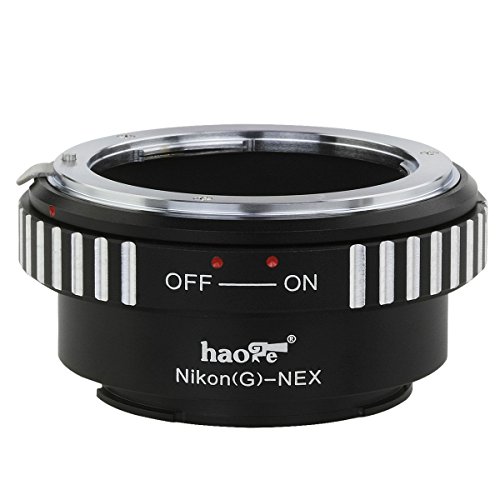 Haogeレンズマウントアダプタfor Nikon G/F/AI/AIS/DマウントレンズSony NEXカメラα NEXなど、α NEX、NEX - 5 N、NEX - 7、nex-7 N、- c3、NEX - f3、e-mount a6300 , a6000、a5000、a3500、a3000、nex-vg10、vg20