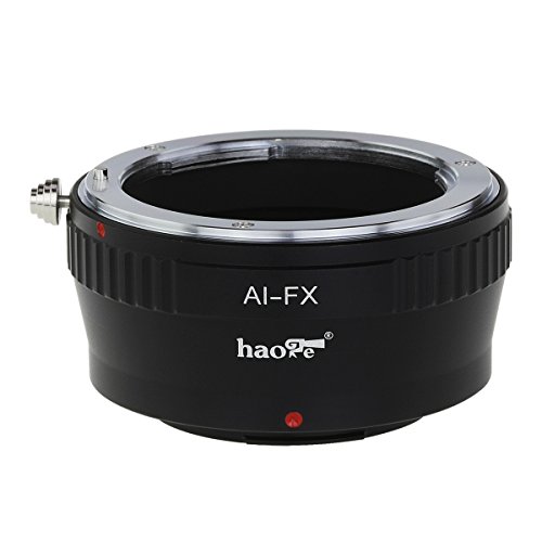 Haogeレンズマウントアダプタfor Nikon Nikkor FマウントAi Ai - SレンズをFujifilm x-mountカメラなどx-a1、x-a2、x-a3、x-a10、x-e1、x-e2、x-e2s、x-m1、X - pro1、x-pro2、X - t1、x-t2、x-t10、x-t20