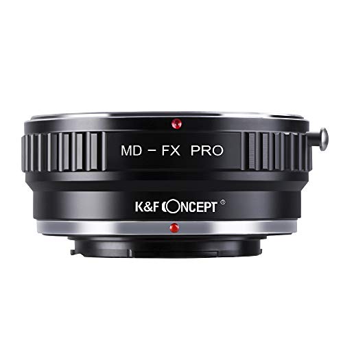 K&F Concept マウントアダプター Minolta MD MC SRレンズ-FUJIFILM FX X-Pro1カメラ装着 PRO 艶消し仕上げ 反射防止 メーカー直営店
