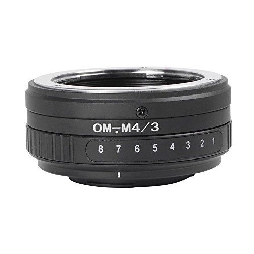 [MENGS] OM-M4/3 アルミニウム材質 レンズマウントアダプターリング 360°回転，Olympus OM マウントレンズ用