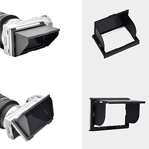 Mugast カメラレンズフード 日除けフード 折り畳み式 取り付け設計 レンズ保護 耐摩耗性 互換レンズフード ソニーNEX-3 NEX-5 NEX-C3 DSLR用