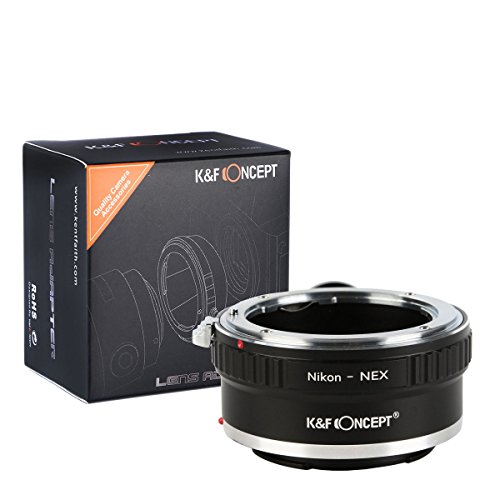 [正規代理店]K&F ニコン AI レンズ-SONY NEX Eマウント マウントアダプター 三脚座付 レンズクロス付 nf-nex-t (KFNEX)