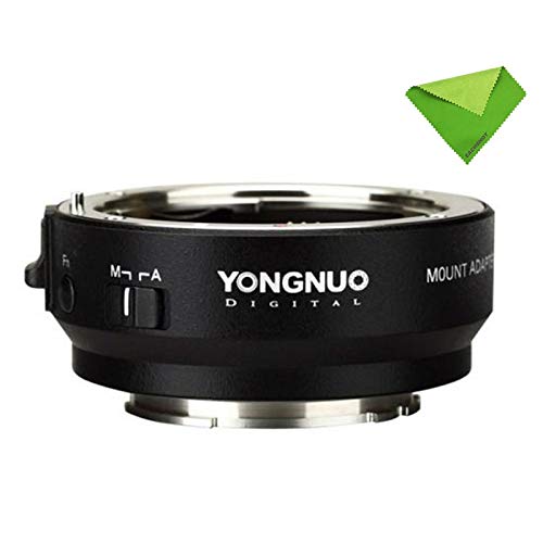 YONGNUOスマートアダプターEF-E IIマウントfor Canon EFレンズ に Sony A9 A7 II A7 III A7SII A6500 NEX Eマウントアダプターに