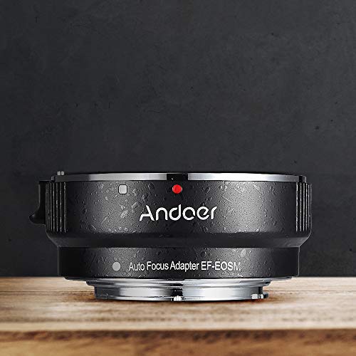 Andoer EF-EOSM レンズマウントアダプター 自動露出・オートフォーカス・自動絞り Canon EF/EF-S シリーズ レンズ専用 EOS M EF-M M2 M3 M10 カメラ装着用
