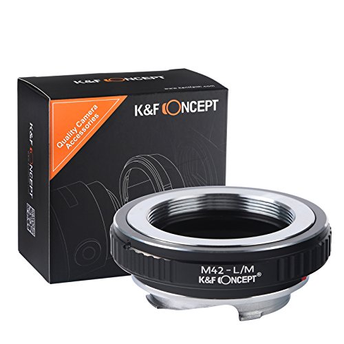 K&F Concept ® マウントアダプター M42マウント-L/M ライカM マウントアダプター レンズクロス付 マウント変換アダプター 高精度