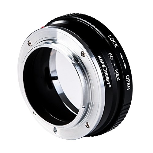 [正規代理店]K&F CANON FDマウント-SONY NEX Eマウント アダプター レンズクロス付 Ver2 fd-nex2 (KFNEX)