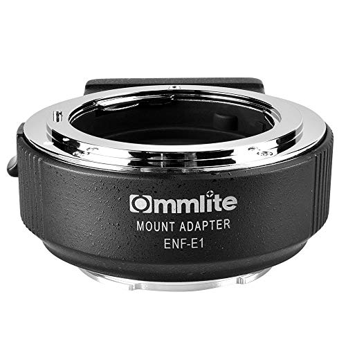Commlite CM-ENF-E1 PRO電子自動焦点レンズマウントアダプタ,ソニー用 レンズアダプター (タムロン シグマ Fマウントレンズ-ソニーEカメラ)絞り制御/内蔵IS/VR/EXIFデータ送信 (v06版）