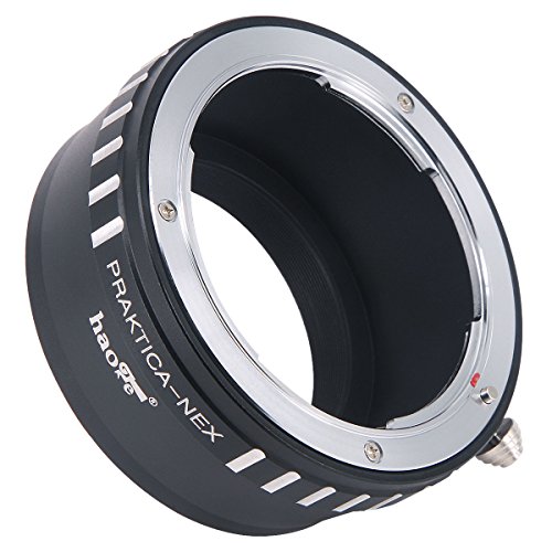 Haoge手動用レンズマウントアダプターPraktica B PBマウントレンズto Sony EマウントNEXカメラとしてα NEX、NEX - 5 N、NEX - 7、nex-7 N、a6500、a6300 , a6000、a5000、a3500、a3000、nex-vg10、vg20