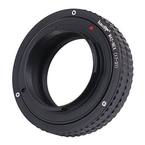 Haogeマクロフォーカスレンズマウントアダプタ内蔵Focusing Helicoid for m42 42 mmスクリューマウントレンズをSony NEXカメラe-mount 17 mm-31 mm