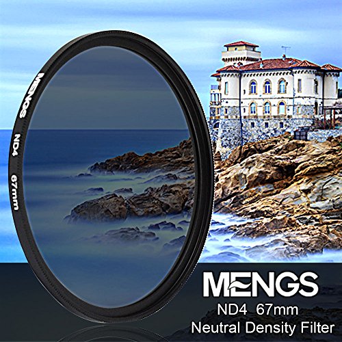 [MENGS] 67mm アルミフレーム付き ND4 ニュートラルデンシティ フィルター，ユニバーサル カメラ と DSLR カメラ 用