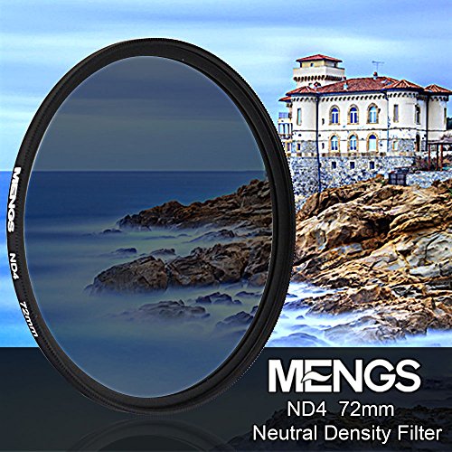 [MENGS] 72mm アルミフレーム付き ND4 ニュートラルデンシティ フィルター，ユニバーサル カメラ と DSLR カメラ 用