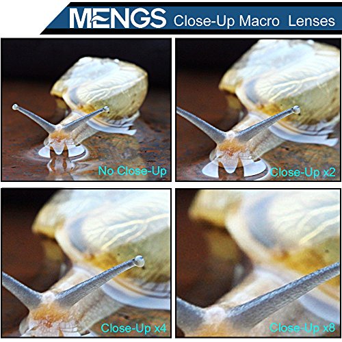 [MENGS] 72mm (Macro Close-Up X8) アルミフレーム付きレンズフィルター，ユニバーサル カメラ と DSLR カメラボディ用
