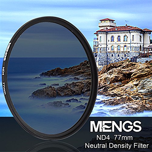 [MENGS] 77mm アルミフレーム付き ND4 ニュートラルデンシティ フィルター，ユニバーサル カメラ と DSLR カメラ 用
