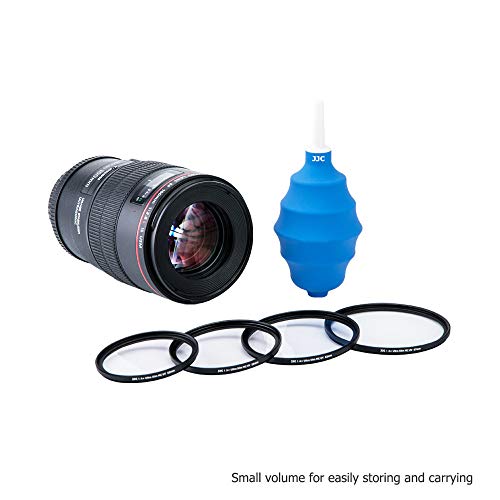 JJC カメラ用ブロアー エアダスター 青色 クリーニング用 カメラ清潔 レンズ清掃 シリコン製