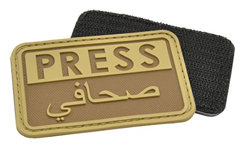 HAZARD4 カメラバッグ用 パッチアクセサリー Press/Arabic - reporter rubber velcro patch